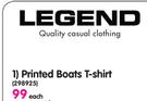 Legend Printed Boats T-Shirt