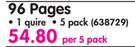 Croxley A4 96 Pages 1 Quire Hard Cover Books-5 Pack