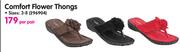 Legend Comfort Flower Thongs Sizes 3-8-Per Pair