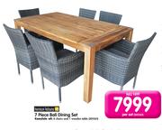 Terrace Leisure 7 Piece Bali Dining Set-Per Set