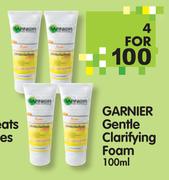 Garnier Gentle Clarifying Foam-4 x 100ml