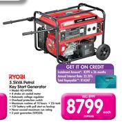Ryobi 5.5KVA Petrol Key Start Generator RG-6900K