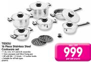 Tissoli 16 Piece Stainless Steel Cookware Set-Per Set