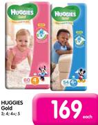 Huggies Gold 3,4,4+,5-Each