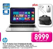 HP 15.6" 15-Series Core i5 Notebook Bundle-Per Bundle