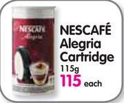 Special Nescafe Alegria Cartridge 115gm Www Guzzle Co Za