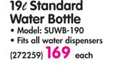 Sunbeam 19Ltr Standard Water Bottle SUWB-190