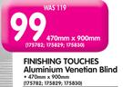 Finishing Touches Aluminium Venetian Blind-470mm x 900mm Each