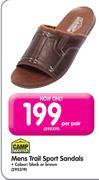 Camp Master Mens Trail Sport Sandals-Per Pair