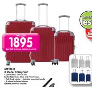 Metalix 3 Piece Trolley Set-Per Set