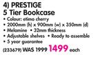 Prestige 5 Tier Bookcase-Each