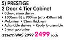 Prestige 2 Door 4 Tier Cabinet-Each