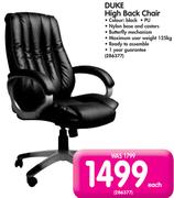Duke High Back Chair