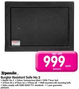 Xpanda Burglar Resistant Safe No.3-Each