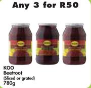 Koo Beetroot (Sliced Or Grated)-3 x 780g