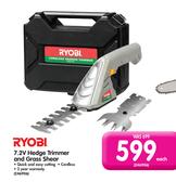 Ryobi 7.2V Hedge Trimmer And Grass Shear-Each