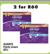 Always Panty Liners-2x80's pack