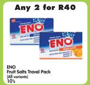 Eno Fruit Salts Travel Pack(All Variants)-2x10's