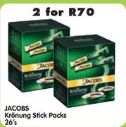Jacobs Kroning Stick Packs-2x26's