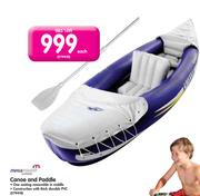 Megamster Canoe And Paddle