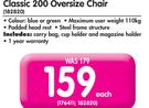 Camp Master Classic 200 Oversize Chair-Each