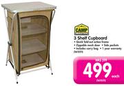 Camp Master 3 Shelf Cupboard-Each