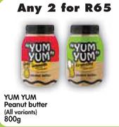 Yum Yum Peanut Butter(All Variants)-2x800g