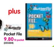 Butterfly Pocket File-Per 10 Pocket