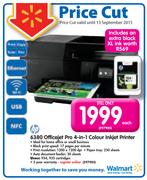 HP 6380 Officejet Pro 4-in-1 Colour Inkjet Printer
