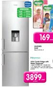 Hisense 359L Combi Fridge With Water Dispenser H359BME-WD