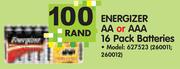 Energizer AA or AAA 16 Pack Batteries 627523