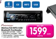 Pioneer Mixtrax/CD/MP3/USB/Bluetooth Frontloader DEH-X4750BT