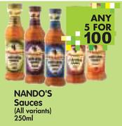 Nando's Sauces(All Variants)-5x250ml