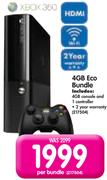 Xbox 360 4GB Eco Bundle-Per Bundle