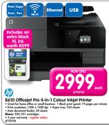 HP 8610 Officejet Pro 4-In-1 Colour Inkjet Printer