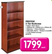 Prestige 5 Tier Bookcase-Each
