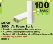 Muvit 2000mAh Power Bank