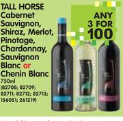 Tall Horse Cabernet Sauvignon,Shiraz,Merlot,Pinotage,Chardonnay,SauvignonBlancOrChenin Blanc-3x750ml