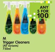 M Trigger Cleaners (All Variants)-5 x 750ml