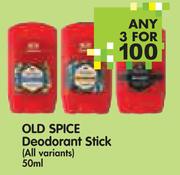 Old Spice Deodorant Stick (All Variants)-3 x 50ml