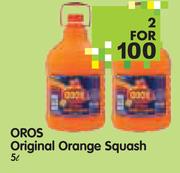 Oros Original Orange Squash-2 x 5Ltr