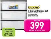 Addis 3 Drawer Storage Set-Per Set