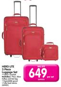 Hero Lite 3-Piece Luggage Set