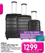 Impala 3-Piece ABS Trolley Set