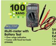 Multi Meter With Battery Test