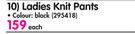 Ladies Knit Pants-Each