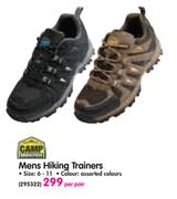 Camp Master Mens Hiking Trainers-Per Pair