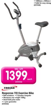 Trojan response 110 discount exercise bike price