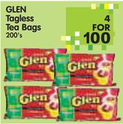 Glen Tagless Tea Bags - 4 x 200's