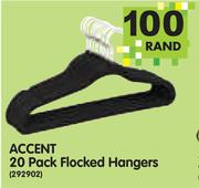 Accent 20-Pack Flocked Hangers